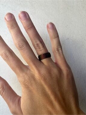 Enso Silicone Ring - Wood/Nature inspired